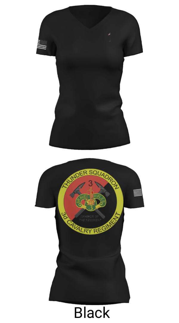 Women's Short Sleeve Vneck Shirt, 3rd Cavalry Regiment, Army, Teamtime, Team time, sublimation, custom sports apparel, team uniforms, spirit wear, spiritwear, sports uniforms, custom shirts, team store, custom team store, fundraiser sports, apparel fundraiser