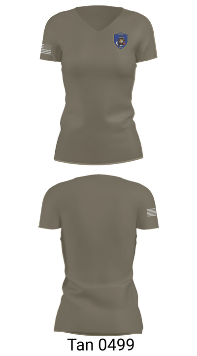 Feuerwehr Witten 55458436 Women's Short Sleeve V-neck Shirt - 68