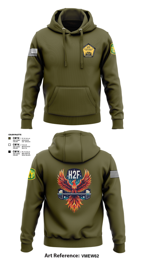 Hoodie, Phoenix H2F, Army, Teamtime, Team time, sublimation, custom sports apparel, team uniforms, spirit wear, spiritwear, sports uniforms, custom shirts, team store, custom team store, fundraiser sports, apparel fundraiser