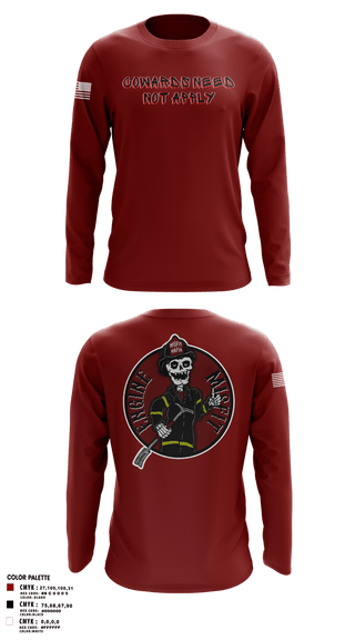 Long Sleeve Performance Shirt, Engine 12, Fire Department, Teamtime, Team time, sublimation, custom sports apparel, team uniforms, spirit wear, spiritwear, sports uniforms, custom shirts, team store, custom team store, fundraiser sports, apparel fundraiser