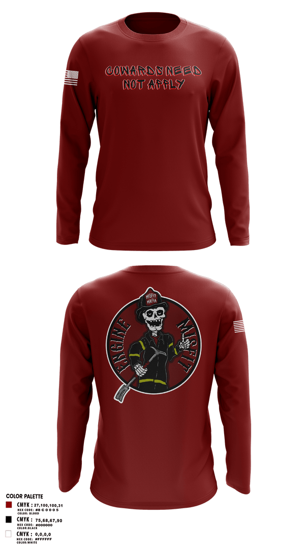 Long Sleeve Performance Shirt, Engine 12, Fire Department, Teamtime, Team time, sublimation, custom sports apparel, team uniforms, spirit wear, spiritwear, sports uniforms, custom shirts, team store, custom team store, fundraiser sports, apparel fundraiser