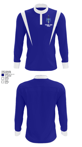 Quarter Zip Jacket, iMater Knights, Track & Field, Teamtime, Team time, sublimation, custom sports apparel, team uniforms, spirit wear, spiritwear, sports uniforms, custom shirts, team store, custom team store, fundraiser sports, apparel fundraiser