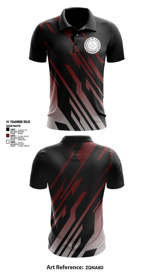 Short Sleeve Performance Polo, Locked N Loaded Academy, , Teamtime, Team time, sublimation, custom sports apparel, team uniforms, spirit wear, spiritwear, sports uniforms, custom shirts, team store, custom team store, fundraiser sports, apparel fundraiser