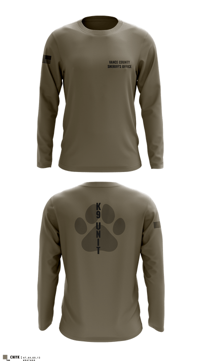 Vance County Sheriff's Office  K9 Unit 48237740 Long Sleeve Performance Shirt - 5