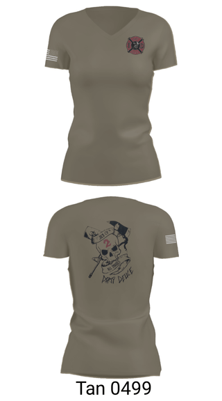Women's Short Sleeve Vneck Shirt, 386th ECES/CEF, Fire Department, Teamtime, Team time, sublimation, custom sports apparel, team uniforms, spirit wear, spiritwear, sports uniforms, custom shirts, team store, custom team store, fundraiser sports, apparel fundraiser