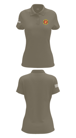 Women's Short Sleeve Performance Polo, 127, Army, Teamtime, Team time, sublimation, custom sports apparel, team uniforms, spirit wear, spiritwear, sports uniforms, custom shirts, team store, custom team store, fundraiser sports, apparel fundraiser