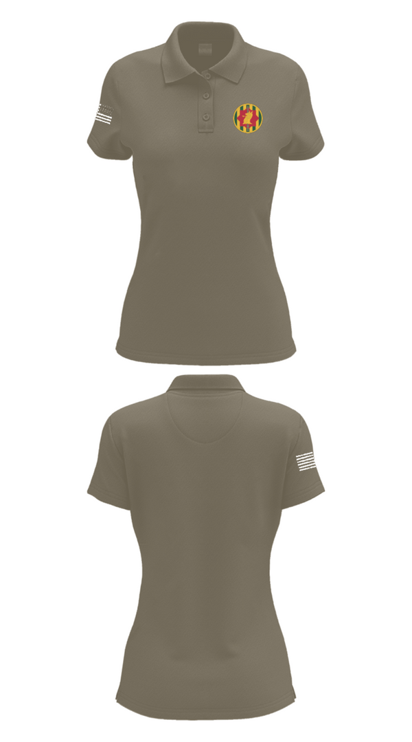 Women's Short Sleeve Performance Polo, 127, Army, Teamtime, Team time, sublimation, custom sports apparel, team uniforms, spirit wear, spiritwear, sports uniforms, custom shirts, team store, custom team store, fundraiser sports, apparel fundraiser