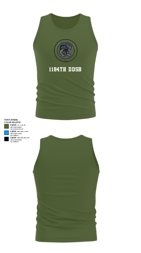 Tank Top, 1184th DDSB, Army, Teamtime, Team time, sublimation, custom sports apparel, team uniforms, spirit wear, spiritwear, sports uniforms, custom shirts, team store, custom team store, fundraiser sports, apparel fundraiser