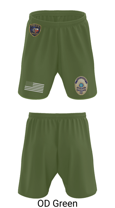 Crowley Police Department 8097883 Athletic Shorts With Pockets - 47