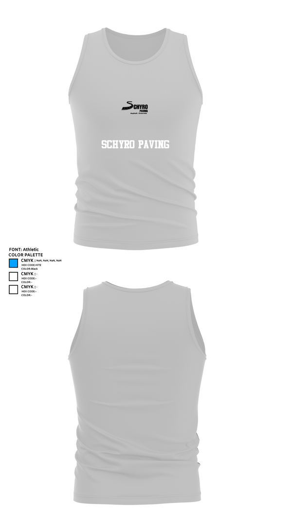 Tank Top, Schyro paving, , Teamtime, Team time, sublimation, custom sports apparel, team uniforms, spirit wear, spiritwear, sports uniforms, custom shirts, team store, custom team store, fundraiser sports, apparel fundraiser