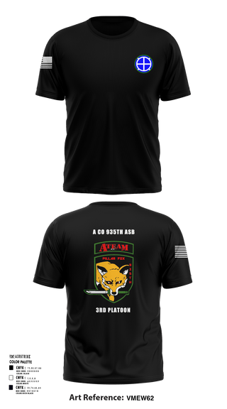 Short Sleeve Performance Shirt, A co 935th ASB 3rd Platoon, National Guard, Teamtime, Team time, sublimation, custom sports apparel, team uniforms, spirit wear, spiritwear, sports uniforms, custom shirts, team store, custom team store, fundraiser sports, apparel fundraiser