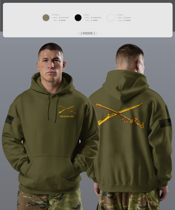Hoodie, State Defense Force, Army, Teamtime, Team time, sublimation, custom sports apparel, team uniforms, spirit wear, spiritwear, sports uniforms, custom shirts, team store, custom team store, fundraiser sports, apparel fundraiser