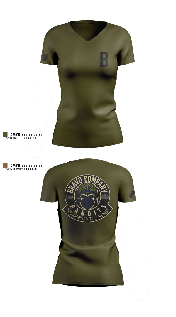 Womens Short Sleeve Vneck Shirt, , Army, Teamtime, Team time, sublimation, custom sports apparel, team uniforms, spirit wear, spiritwear, sports uniforms, custom shirts, team store, custom team store, fundraiser sports, apparel fundraiser