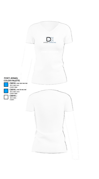 Women's Short Sleeve Vneck Shirt, Dynamic ContractingDynamic Contracting, , Teamtime, Team time, sublimation, custom sports apparel, team uniforms, spirit wear, spiritwear, sports uniforms, custom shirts, team store, custom team store, fundraiser sports, apparel fundraiser