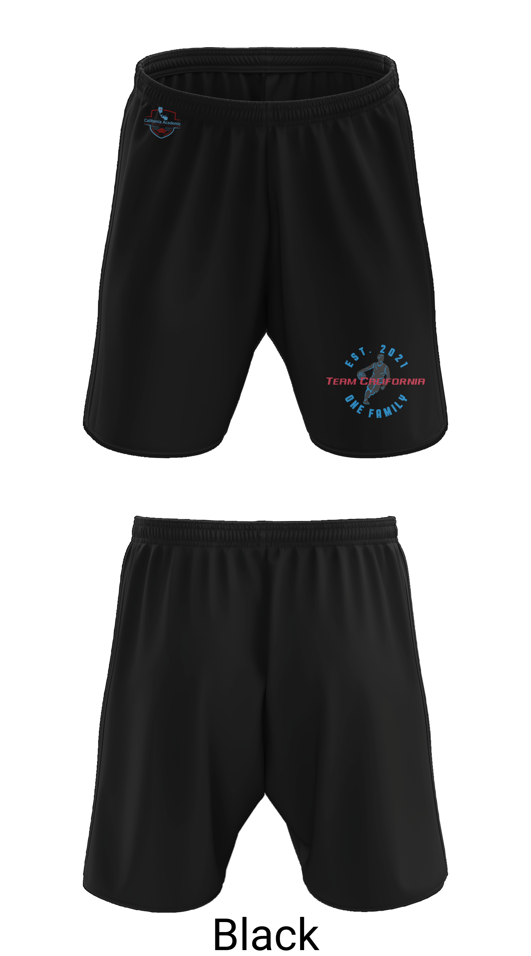 Team California Basketball 80865575 Athletic Shorts With Pockets - 20