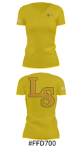 Lutheran South High School Tennis 8304460 Women's Short Sleeve V-neck Shirt - 21