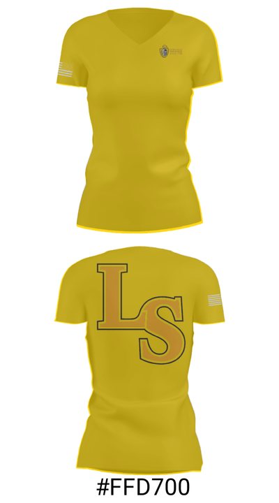 Lutheran South High School Tennis 8304460 Women's Short Sleeve V-neck Shirt - 21