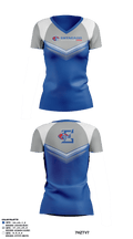 Estacado High School Cheer 9310800 Women's Short Sleeve V-neck Shirt - 42