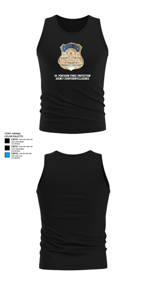 Tank Top, US. Pentagon Force Protection Agency CounterintelligenceMARDET Fort Leonard Wood (FLW) DoD Interservice Non-Lethal Individual Weapons Instructor's Course Fort Leonard Wood Basic Military Police School House, Police, Teamtime, Team time, sublimation, custom sports apparel, team uniforms, spirit wear, spiritwear, sports uniforms, custom shirts, team store, custom team store, fundraiser sports, apparel fundraiser