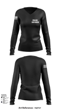 Police Explorer 83443947 Women's Long Sleeve V-neck Shirt - 114
