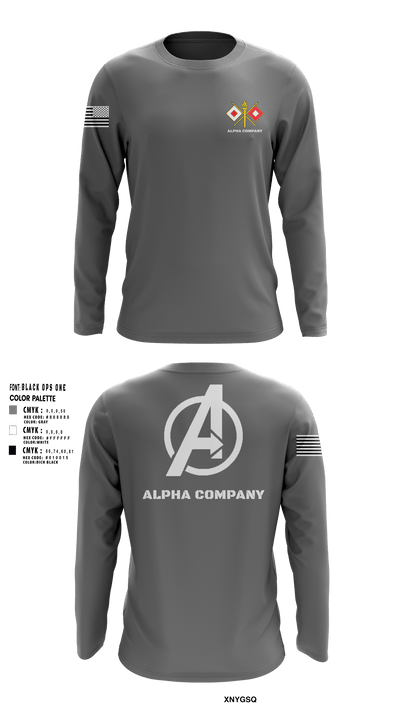 Alpha Company 80514577 Long Sleeve Performance Shirt - 6
