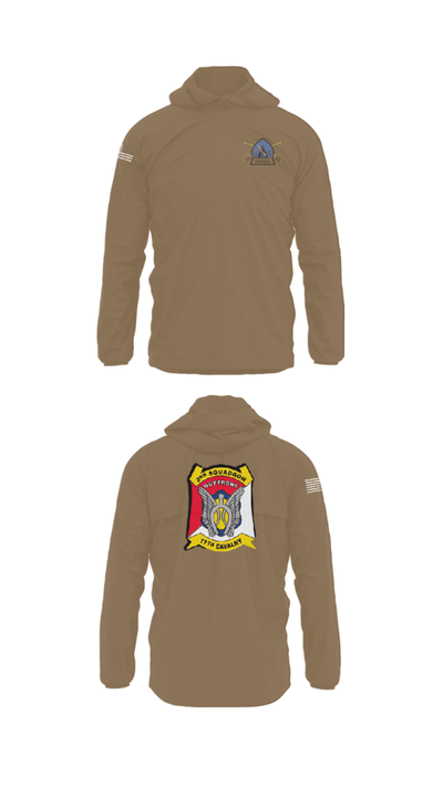 B Troop 2-17 Cav REGT 36740014 Windbreaker - 1