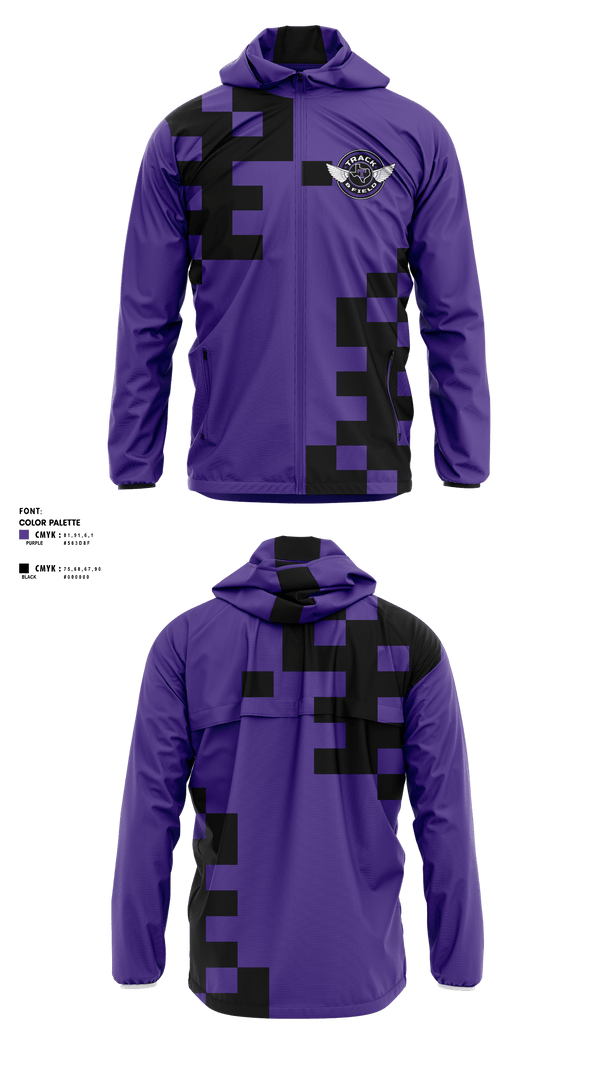 Windbreaker, Throckmorton High School Track and Field, Track & Field, Teamtime, Team time, sublimation, custom sports apparel, team uniforms, spirit wear, spiritwear, sports uniforms, custom shirts, team store, custom team store, fundraiser sports, apparel fundraiser