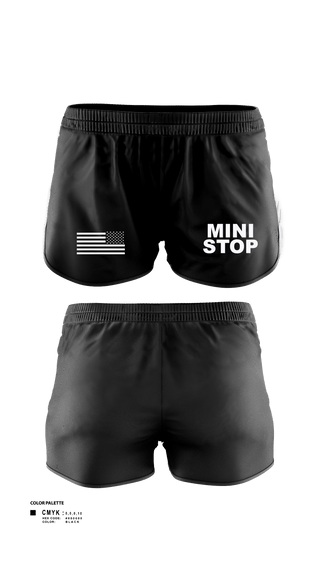 Womens Shorts, Mini stop, , Teamtime, Team time, sublimation, custom sports apparel, team uniforms, spirit wear, spiritwear, sports uniforms, custom shirts, team store, custom team store, fundraiser sports, apparel fundraiser