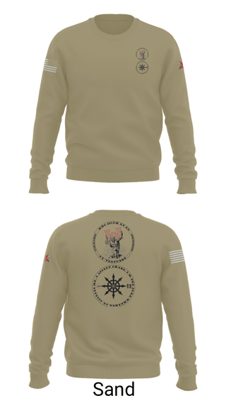 Crew Neck Sweatshirt, 205th HHC, National Guard, Teamtime, Team time, sublimation, custom sports apparel, team uniforms, spirit wear, spiritwear, sports uniforms, custom shirts, team store, custom team store, fundraiser sports, apparel fundraiser