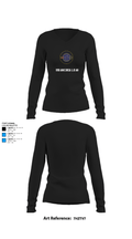 USS AMERICA LHA6 62231282 Women's Long Sleeve V-neck Shirt - 21