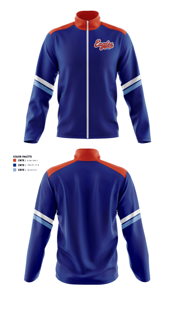 Fleece Jacket, Tri-City Eagles, Ice Hockey, Teamtime, Team time, sublimation, custom sports apparel, team uniforms, spirit wear, spiritwear, sports uniforms, custom shirts, team store, custom team store, fundraiser sports, apparel fundraiser