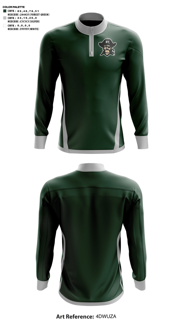 Quarter Zip Jacket, Reynolds High School Basketball, Men's Basketball, Teamtime, Team time, sublimation, custom sports apparel, team uniforms, spirit wear, spiritwear, sports uniforms, custom shirts, team store, custom team store, fundraiser sports, apparel fundraiser