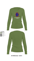 100th Battalion 442nd Infantry Delta dragons 60081058 Women's Long Sleeve V-neck Shirt - 42