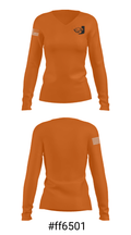 Uniontown High School Softball 76219593 Women's Long Sleeve V-neck Shirt - 20