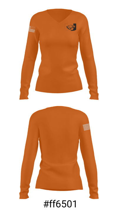 Uniontown High School Softball 76219593 Women's Long Sleeve V-neck Shirt - 20