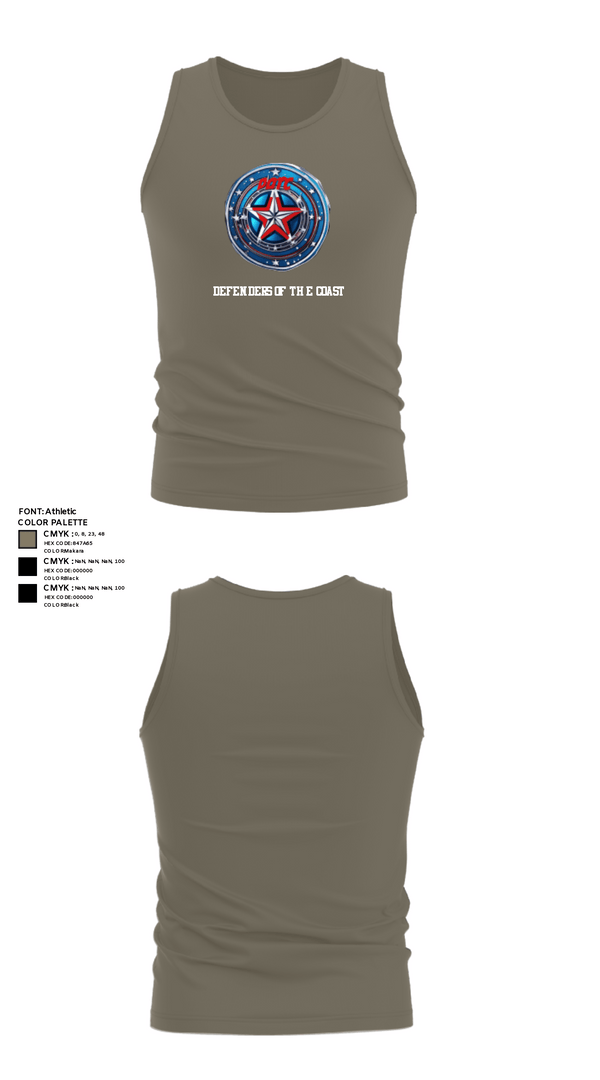 Tank Top, Defenders of the Coast, Army, Teamtime, Team time, sublimation, custom sports apparel, team uniforms, spirit wear, spiritwear, sports uniforms, custom shirts, team store, custom team store, fundraiser sports, apparel fundraiser
