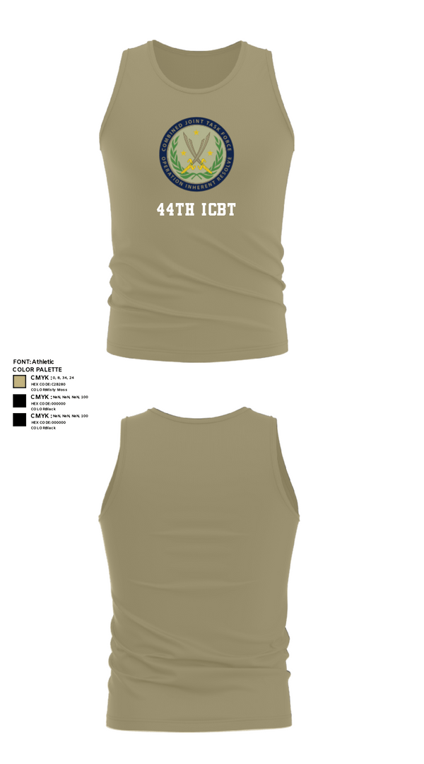 Tank Top, 44th ICBT, National Guard, Teamtime, Team time, sublimation, custom sports apparel, team uniforms, spirit wear, spiritwear, sports uniforms, custom shirts, team store, custom team store, fundraiser sports, apparel fundraiser