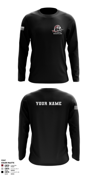 Long Sleeve Rash Guard Shirt, Braden River High School Wrestling, Wrestling, Teamtime, Team time, sublimation, custom sports apparel, team uniforms, spirit wear, spiritwear, sports uniforms, custom shirts, team store, custom team store, fundraiser sports, apparel fundraiser