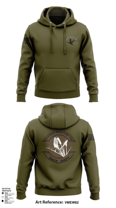 Crooked Wing Fowl Co. 60140412 Hoodie - 101 (2)