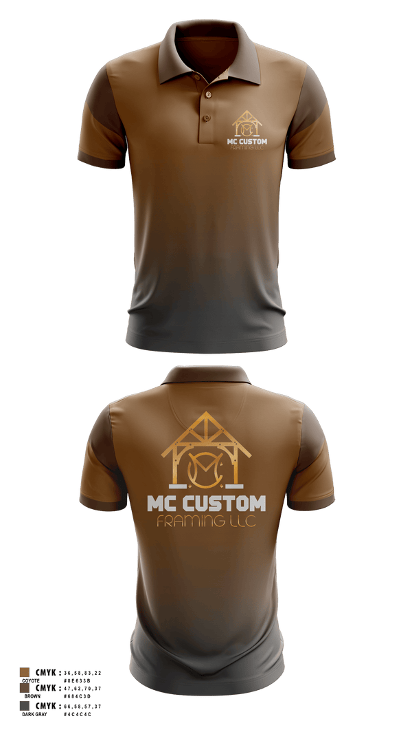 Short Sleeve Performance Polo, MC CUSTOM FRAMING LLC, , Teamtime, Team time, sublimation, custom sports apparel, team uniforms, spirit wear, spiritwear, sports uniforms, custom shirts, team store, custom team store, fundraiser sports, apparel fundraiser