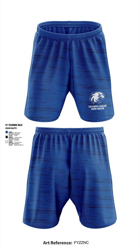 Athletic Shorts With Pockets, Columbia Eagles, Men's Soccer, Teamtime, Team time, sublimation, custom sports apparel, team uniforms, spirit wear, spiritwear, sports uniforms, custom shirts, team store, custom team store, fundraiser sports, apparel fundraiser