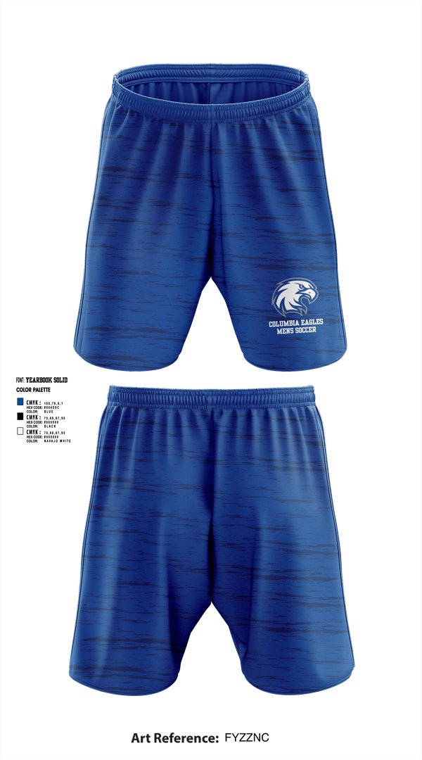 Athletic Shorts With Pockets, Columbia Eagles, Men's Soccer, Teamtime, Team time, sublimation, custom sports apparel, team uniforms, spirit wear, spiritwear, sports uniforms, custom shirts, team store, custom team store, fundraiser sports, apparel fundraiser