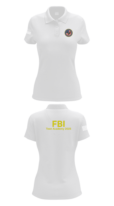 FBI Citizens Academy 38142590 Women's Short Sleeve Performance Polo  - 17