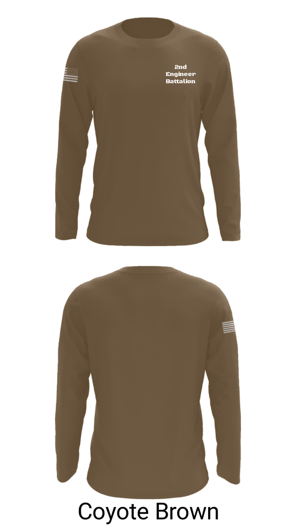 Long Sleeve Performance Shirt, 2nd Engineer Battalion, Army, Teamtime, Team time, sublimation, custom sports apparel, team uniforms, spirit wear, spiritwear, sports uniforms, custom shirts, team store, custom team store, fundraiser sports, apparel fundraiser