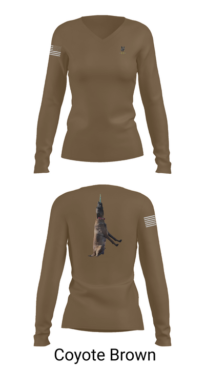 Mals K9 82782648 Women's Long Sleeve V-neck Shirt - 17