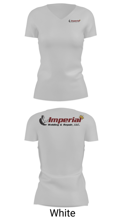 Imperial Welding & Repair 24384193 Women's Short Sleeve V-neck Shirt - 19