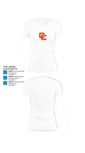 Clarke County High School Swimming 29133157 Women's Short Sleeve V-neck Shirt - 18
