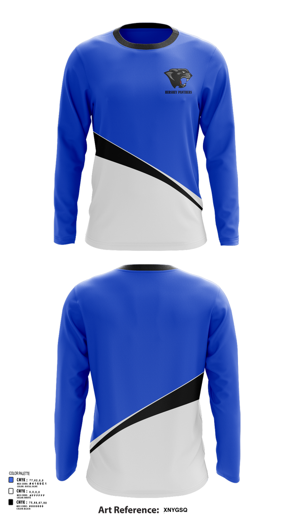 Long Sleeve Performance Shirt, Hershey Panthers, Track & Field, Teamtime, Team time, sublimation, custom sports apparel, team uniforms, spirit wear, spiritwear, sports uniforms, custom shirts, team store, custom team store, fundraiser sports, apparel fundraiser
