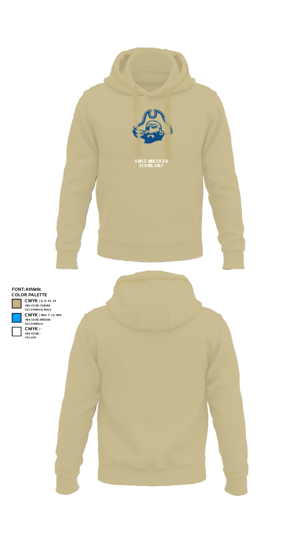Hoodie, San Leandro High School Golf, Golf, Teamtime, Team time, sublimation, custom sports apparel, team uniforms, spirit wear, spiritwear, sports uniforms, custom shirts, team store, custom team store, fundraiser sports, apparel fundraiser