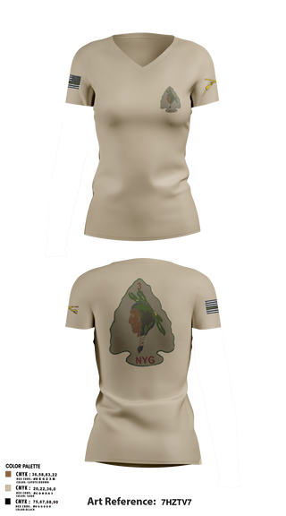 Womens Short Sleeve Vneck Shirt, , National Guard, Teamtime, Team time, sublimation, custom sports apparel, team uniforms, spirit wear, spiritwear, sports uniforms, custom shirts, team store, custom team store, fundraiser sports, apparel fundraiser